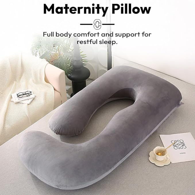 Pregnancy Pillow for Women/Baby Maternity Pillow for Sleeping J Shape for Mothers/Pregnancy Pillows for Back, Belly, Legs & Hip Support, Nursing & Maternity Pillow