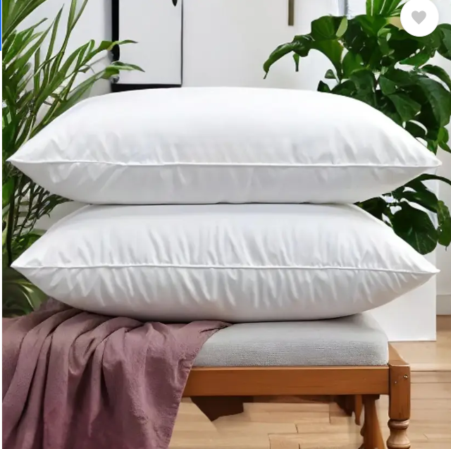 Height Adjustable Microfiber Sleeping Pillows – Set of 2 | 16" x 24"| Soft, Supportive & Washable | Ideal for Back, Side & Stomach Sleepers | White